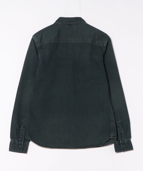 ALLSAINTS(オールセインツ)の「GLEASON RAMSKULL DENIM SHIRT | GLEASON ラムスカル デニム シャツ(シャツ/ブラウス・メンズ・ブルー系その他・XS/S/M/L)」の8枚目の写真