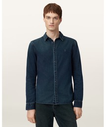 ALLSAINTS | GLEASON RAMSKULL DENIM SHIRT | GLEASON ラムスカル デニム シャツ(シャツ/ブラウス)