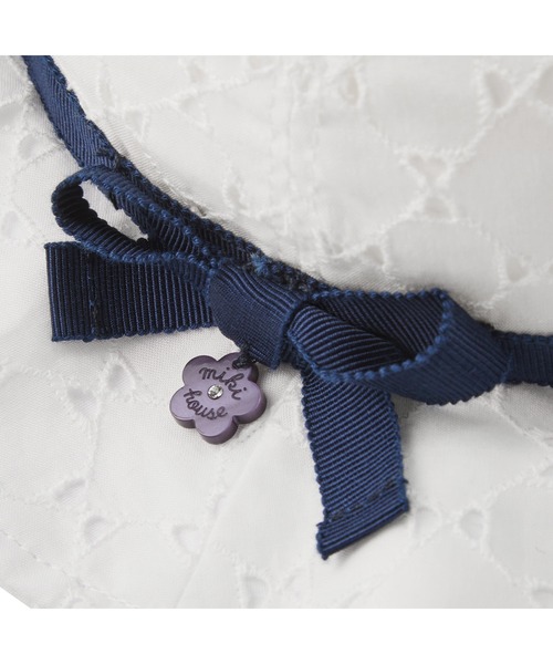 MIKI HOUSE（ミキハウス）の「レース生地のハット（ハット・キッズ・ホワイト・LL(54-56cm)/L(52-54cm)/M(50-52cm)/S(48-50cm)）」の3枚目の写真