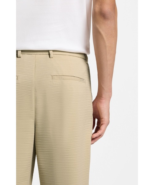 BOSS(ボス)の「ウォッシャブル フォーマルパンツ ストレッチシアサッカー ファブリック(その他パンツ・メンズ・ブラック/ベージュ・54/50/44/46/52/48/56)」の8枚目の写真