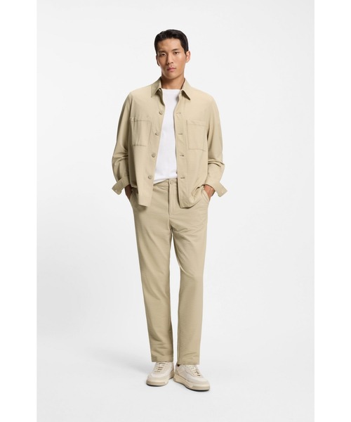 BOSS(ボス)の「ウォッシャブル フォーマルパンツ ストレッチシアサッカー ファブリック(その他パンツ・メンズ・ブラック/ベージュ・54/50/44/46/52/48/56)」の10枚目の写真