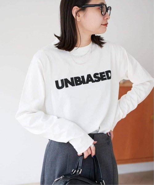 JOURNAL STANDARD(ジャーナルスタンダード)の「《WEB限定追加》UNBIASEDロングスリーブ Tシャツ(Tシャツ/カットソー・レディース・ブラック系その他/シルバー/ホワイト・FREE)」の1枚目の写真