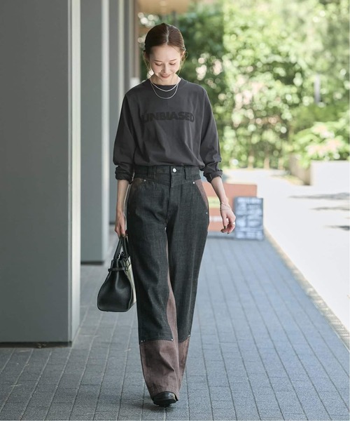 JOURNAL STANDARD(ジャーナルスタンダード)の「《WEB限定追加》UNBIASEDロングスリーブ Tシャツ(Tシャツ/カットソー・レディース・ブラック系その他/シルバー/ホワイト・FREE)」の5枚目の写真