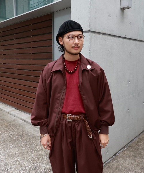 BAYFLOW(ベイフロー)の「【IVY(アイビー)×BAYFLOW】オープンカラー比翼ブルゾン(ブルゾン・メンズ・ブラウン/ネイビー・MEDIUM/LARGE)」の1枚目の写真