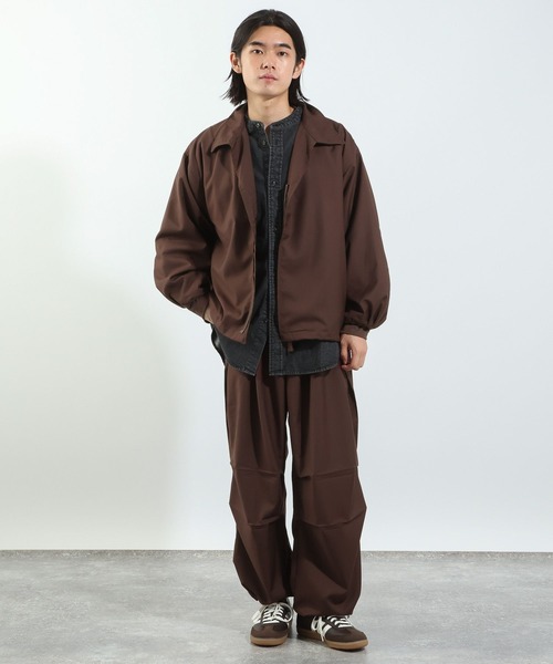 BAYFLOW(ベイフロー)の「【IVY(アイビー)×BAYFLOW】オープンカラー比翼ブルゾン(ブルゾン・メンズ・ブラウン/ネイビー・MEDIUM/LARGE)」の7枚目の写真