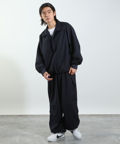 BAYFLOW(ベイフロー)の「【IVY(アイビー)×BAYFLOW】オープンカラー比翼ブルゾン(ブルゾン・メンズ・ブラウン/ネイビー・MEDIUM/LARGE)」の12枚目の写真