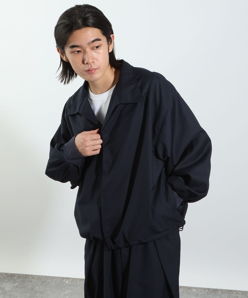 BAYFLOW(ベイフロー)の「【IVY(アイビー)×BAYFLOW】オープンカラー比翼ブルゾン(ブルゾン・メンズ・ブラウン/ネイビー・MEDIUM/LARGE)」の13枚目の写真