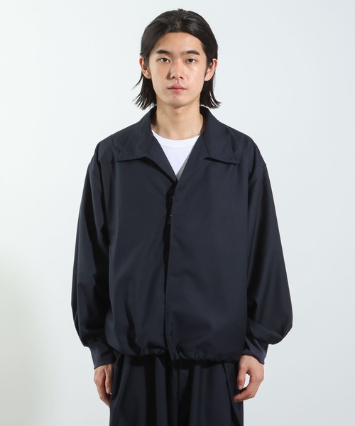 BAYFLOW(ベイフロー)の「【IVY(アイビー)×BAYFLOW】オープンカラー比翼ブルゾン(ブルゾン・メンズ・ブラウン/ネイビー・MEDIUM/LARGE)」の15枚目の写真