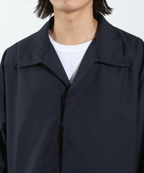 BAYFLOW(ベイフロー)の「【IVY(アイビー)×BAYFLOW】オープンカラー比翼ブルゾン(ブルゾン・メンズ・ブラウン/ネイビー・MEDIUM/LARGE)」の19枚目の写真