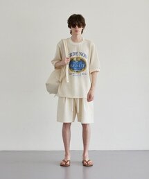 BER DE NOIR（ベールドノワール）の「テクスチャースラブショーツ（アイボリー）（その他パンツ）」