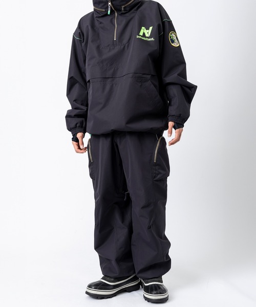 habitant(インハビタント)クォータージップ プルオーバー スノー