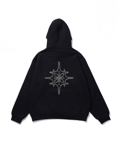 GAKKAI UNIONS（ガッカイユニオンズ）の「ポスターチェーンフードティー ブラック（パーカー・レディース・その他・SMALL/MEDIUM/LARGE/X-LARGE）」の3枚目の写真
