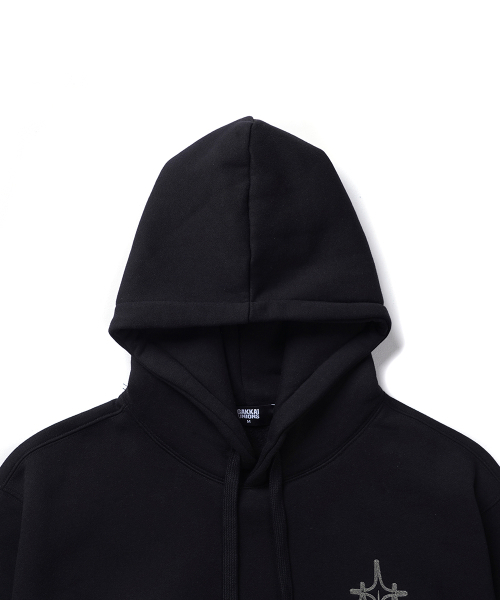 GAKKAI UNIONS（ガッカイユニオンズ）の「ポスターチェーンフードティー ブラック（パーカー・レディース・その他・SMALL/MEDIUM/LARGE/X-LARGE）」の4枚目の写真