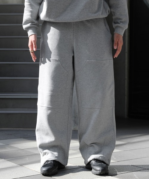 NAKER(ネイカー)の「裏毛ダブルニーワイドスウェットパンツ(スウェットパンツ・メンズ・ネイビー/グレー/ブラック・S/M/L/XL)」の13枚目の写真