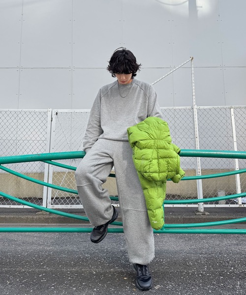 NAKER(ネイカー)の「裏毛ダブルニーワイドスウェットパンツ(スウェットパンツ・メンズ・ネイビー/グレー/ブラック・S/M/L/XL)」の21枚目の写真