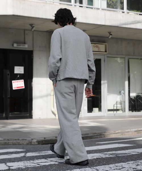 NAKER(ネイカー)の「裏毛ダブルニーワイドスウェットパンツ(スウェットパンツ・メンズ・ネイビー/グレー/ブラック・S/M/L/XL)」の20枚目の写真