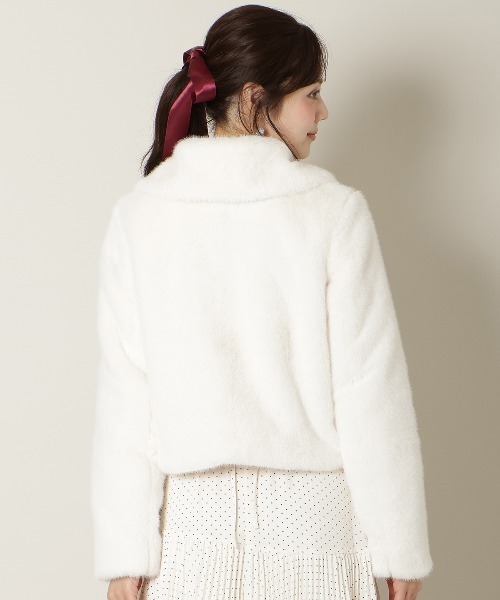 WILLSELECTION（ウィルセレクション）の「ステンカラーエコファーショートジャケット（ブルゾン・レディース・オフホワイト/モカ/ベージュ・FREE）」の18枚目の写真