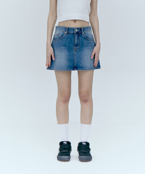 DENIM MINI SKIRT_BLUE