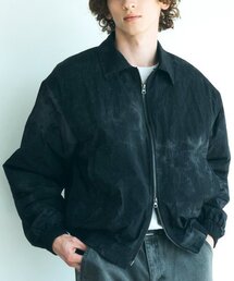 TRIP LE SENS（トリップ ル センス）の「Unisex tie-dye padded two-way zip-up blouson_BLACK GRAY（MA-1）」