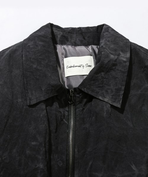 TRIP LE SENS(トリップ ル センス)の「ユニセックス タイダイ パディッド 2WAY ジップアップ ブルゾン_BLACK GREY(ブルゾン・メンズ・その他・MEDIUM/LARGE)」の8枚目の写真