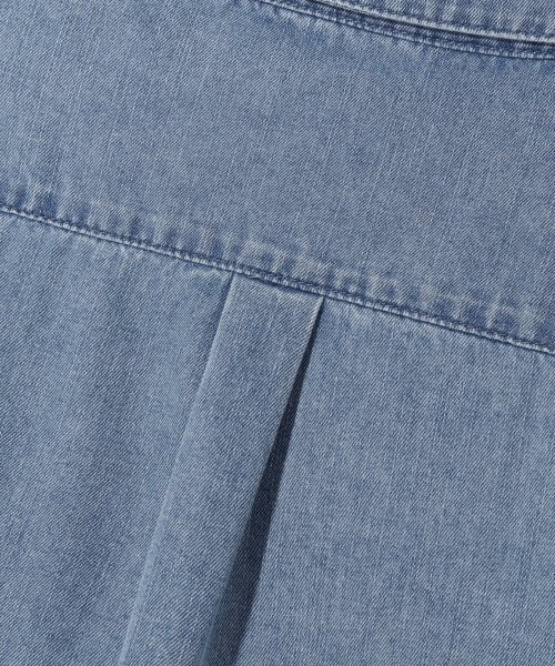 TRILLION（トリリオン）の「ストーンウォッシングオーバーサイズデニム長袖シャツ (BLEACH BLUE)（シャツ/ブラウス・レディース・その他・LARGE/X-LARGE/MEDIUM）」の8枚目の写真