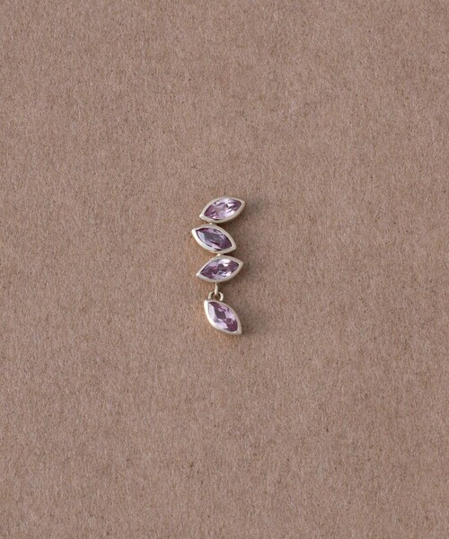 トーン] K18RBG マラヤガーネット ピアス（ピアス（片耳用））｜ete