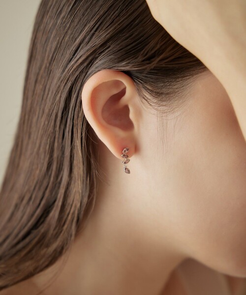 トーン] K18RBG マラヤガーネット ピアス（ピアス（片耳用））｜ete