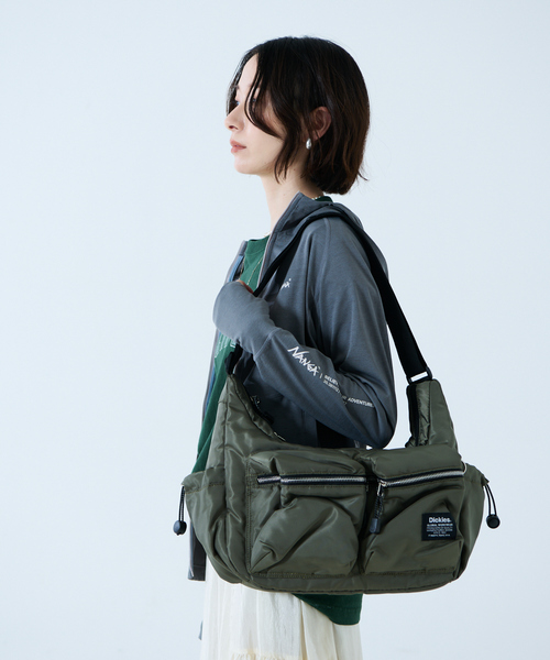 Dickies(ディッキーズ)の「【Dickies/ディッキーズ】PADDED MP SHOULDERBAG/ショルダーバッグ/81278800/大容量/ギフト【WEB限定】(トートバッグ・レディース・カーキ/ブラック・フリー)」の5枚目の写真