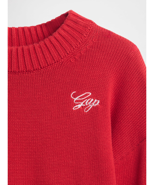 GAP(ギャップ)の「Gapロゴ リラックスフィット クロップド クルーネックセーター(ニット/セーター・レディース・ブラック/アイボリー/レッド/ライトグレー・S/L/XS/XXS/XL/M)」の19枚目の写真