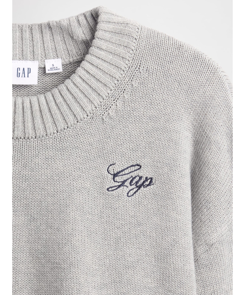 GAP(ギャップ)の「Gapロゴ リラックスフィット クロップド クルーネックセーター(ニット/セーター・レディース・ブラック/アイボリー/レッド/ライトグレー・S/L/XS/XXS/XL/M)」の20枚目の写真