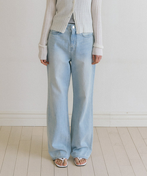 relaxed washing denim pants