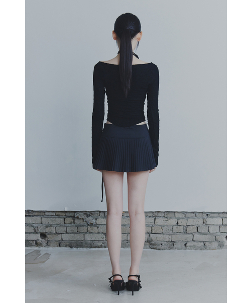 PAIN OR PLEASURE(ペインオアプレジャー)の「WRINKLED ORCHID TOP black(Tシャツ/カットソー・レディース・その他・SMALL/MEDIUM)」の3枚目の写真