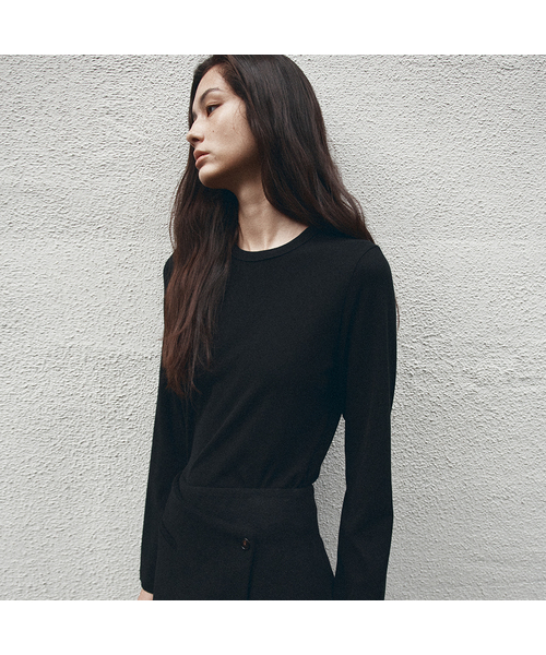 VANONE ATELIER(バノンアトリエ)の「A3559 エッセンシャルラウンドTシャツ_ブラック(Tシャツ/カットソー・レディース・ブラック・FREE)」の1枚目の写真