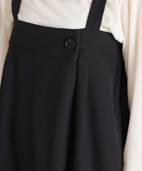 Bou Jeloud（ブージュルード）の「ラップアクセントボタンワンピース（ジャンパースカート・レディース・ブラウン/ブラック/グレー・FREE）」の13枚目の写真