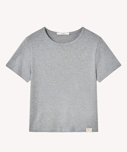 LADY VOLUME(レディーボリューム)の「リディコットンクロップTシャツ(GRAY)(Tシャツ/カットソー・レディース・その他・SMALL/MEDIUM)」の2枚目の写真