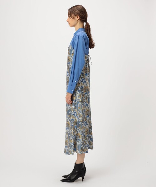 SOULEIADO（ソレイアード）の「アセテートプリント キャミソールワンピース（ワンピース・レディース・グレー系その他2・36）」の3枚目の写真