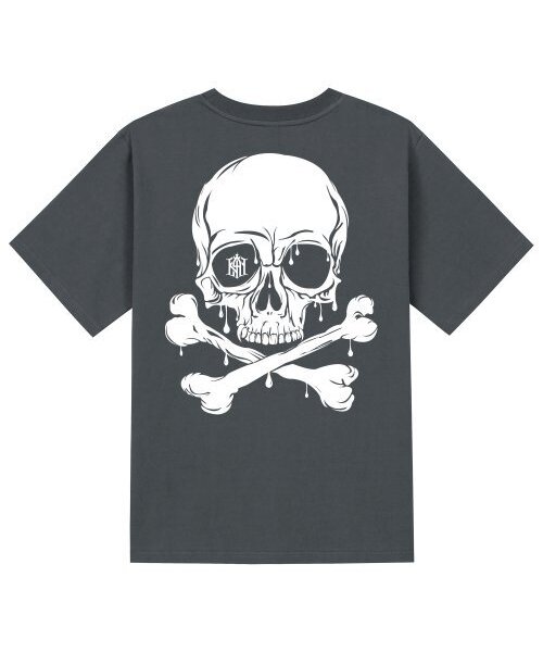 KAN6312(カン6312)の「KTG0016 スカルブラッド 半袖Tシャツ - グレー(Tシャツ/カットソー・メンズ・その他・LARGE/MEDIUM/SMALL/X-LARGE)」の1枚目の写真