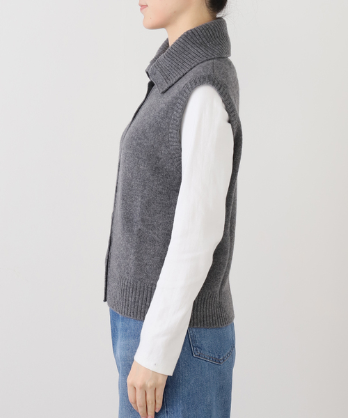 PURE CASHMERE SLOBE別注 タートルネックベスト WHNCDN