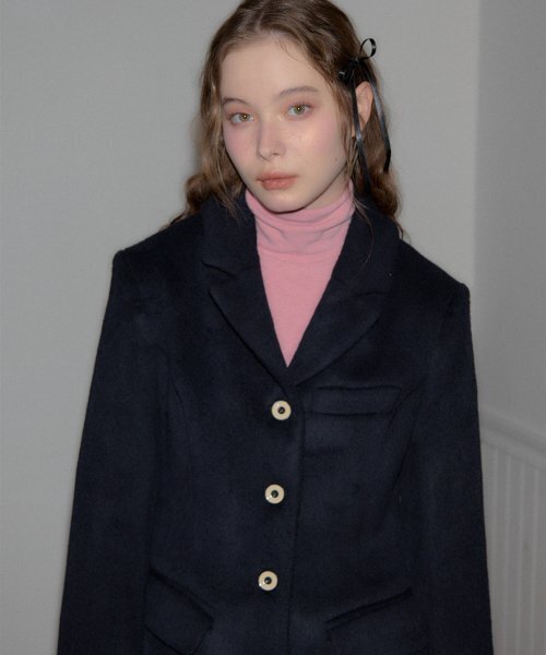 SALON DE YOHN(サロンドヨーン)の「Hourglass Long Coat_ Navy(チェスターコート・レディース・その他・SMALL/MEDIUM)」の3枚目の写真
