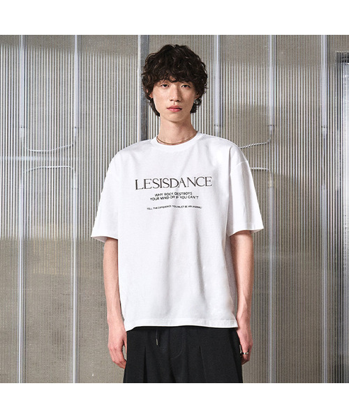 LMOOD(エルムード)の「LESISDANCE コンフォートTシャツ ( 2カラー )(Tシャツ/カットソー・メンズ・ブラック/ホワイト・44/46/48)」の1枚目の写真