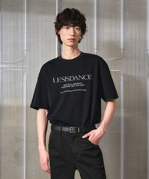LMOOD(エルムード)の「LESISDANCE コンフォートTシャツ ( 2カラー )(Tシャツ/カットソー・メンズ・ブラック/ホワイト・44/46/48)」の3枚目の写真