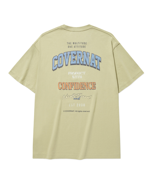 COVERNAT(カバーナット)の「マルチロゴタイポグラフィックTシャツBeige(Tシャツ/カットソー・レディース・その他・X-SMALL/SMALL/MEDIUM/LARGE/X-LARGE/XX-LARGE)」の3枚目の写真