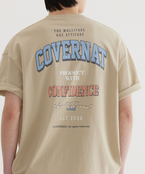 COVERNAT(カバーナット)の「マルチロゴタイポグラフィックTシャツBeige(Tシャツ/カットソー・レディース・その他・X-SMALL/SMALL/MEDIUM/LARGE/X-LARGE/XX-LARGE)」の8枚目の写真