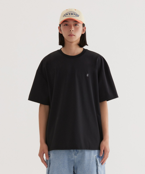 COVERNAT(カバーナット)の「シンボルクールテックTシャツ ブラック(Tシャツ/カットソー・レディース・その他・X-SMALL/SMALL/MEDIUM/LARGE/X-LARGE/XX-LARGE)」の1枚目の写真