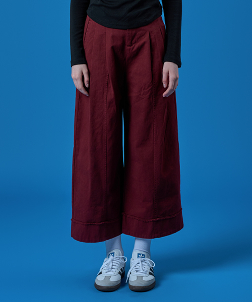 KOLEAT（コレット）の「ワイドマニッシュピンタックスティッチコットンパンツ[RED] KCL。（その他パンツ・レディース・その他・SMALL/MEDIUM）」の2枚目の写真