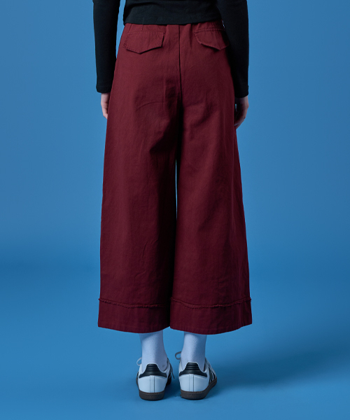 KOLEAT（コレット）の「ワイドマニッシュピンタックスティッチコットンパンツ[RED] KCL。（その他パンツ・レディース・その他・SMALL/MEDIUM）」の4枚目の写真