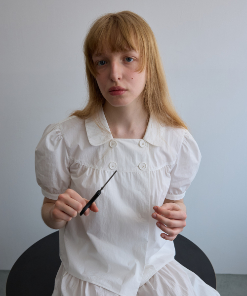 FUN FROM FUN（ファンフロムファン）の「Memoir Blouse, White（シャツ/ブラウス・レディース・ホワイト・FREE）」の7枚目の写真