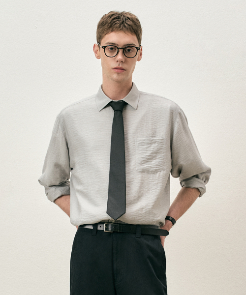 COSTUME O’CLOCK（コスチュームオクロック）の「リネンリラックスフィットロングスリーブシャツ5カラーCOOSSH193（シャツ/ブラウス・レディース・ライトブルー/ネイビー/グレー/アイボリー/ライトベージュ・SMALL/MEDIUM/LARGE）」の14枚目の写真