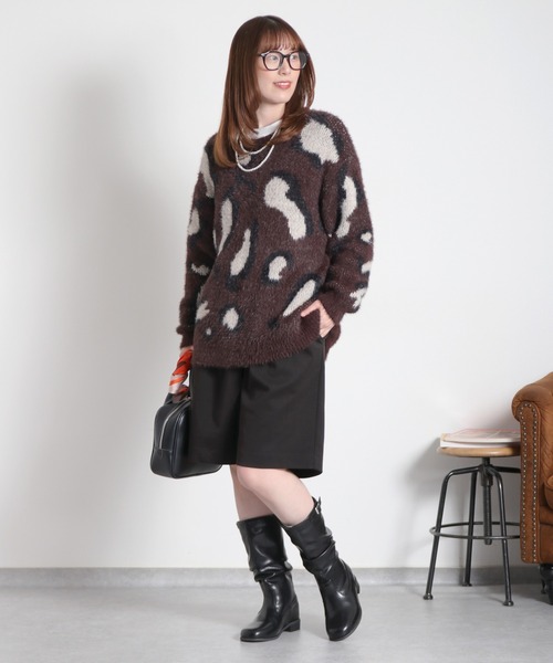 cepo（セポ）の「ジャージータックショートパンツ（その他パンツ・レディース・ブラック/ブラウン・S/M）」の3枚目の写真