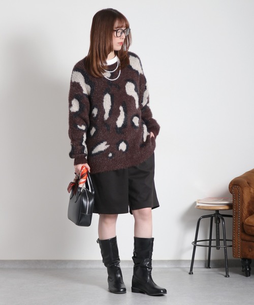 cepo（セポ）の「ジャージータックショートパンツ（その他パンツ・レディース・ブラック/ブラウン・S/M）」の4枚目の写真